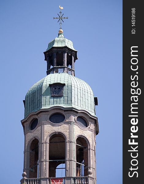 A old tower in antwerp