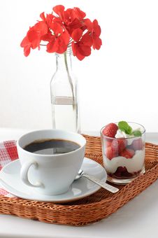 Tray With Breakfast Royalty Free Stock Photo Tray With Breakfast Royalty Free Stock Photo