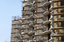 Multi-storey Building Under Construction Royalty Free Stock Photography Multi-storey Building Under Construction Royalty Free Stock Photography
