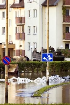 Flood In The City Royalty Free Stock Photos Flood In The City Royalty Free Stock Photos