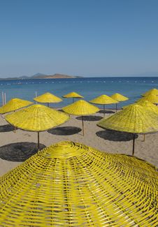 Yellow Parasols Stock Image Yellow Parasols Stock Image