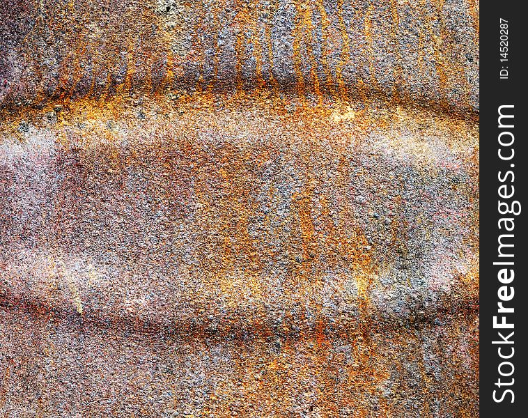 Rust texture background originally from an old burn barrel. gritty brown and orange colors. Rust texture background originally from an old burn barrel. gritty brown and orange colors