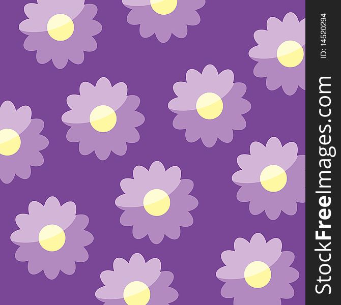 Stylish seamless wallpaper in purple color