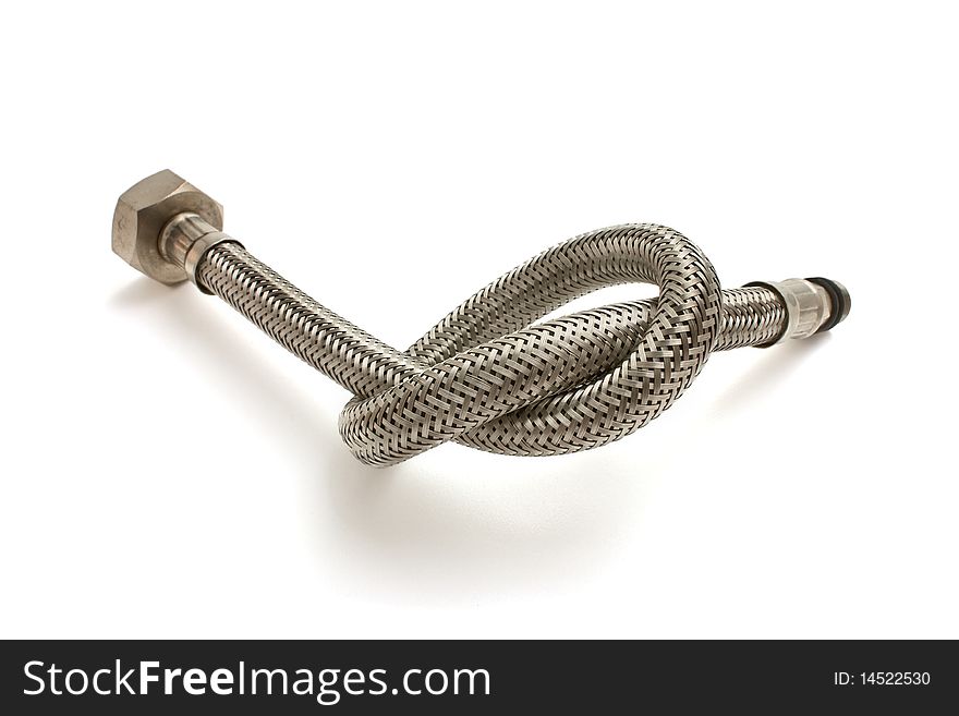 Water hose isolated on a white background