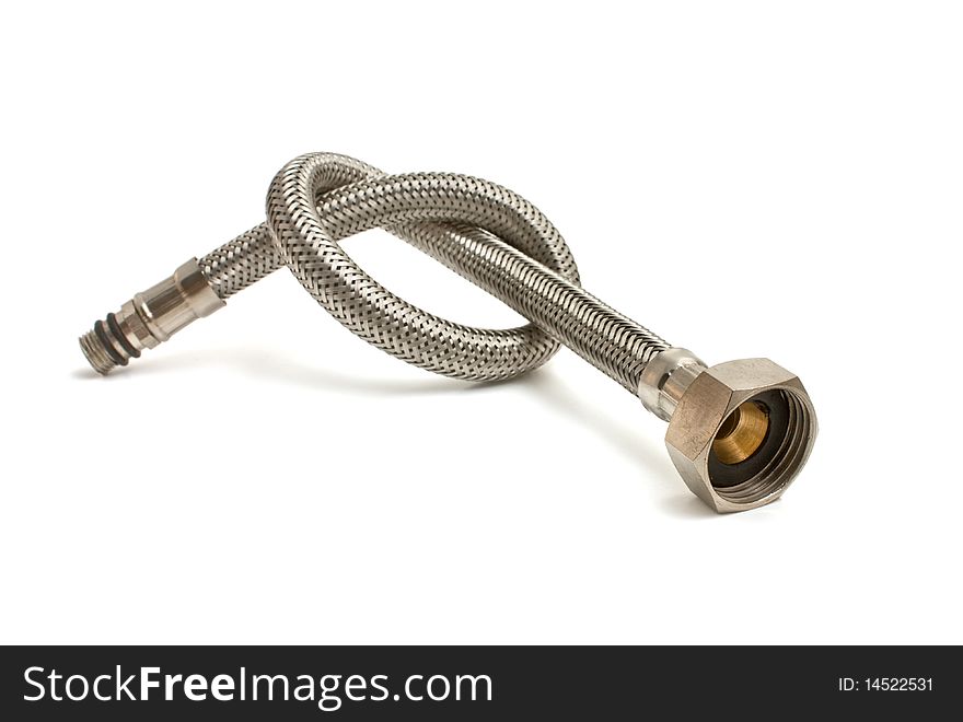 Water hose isolated on a white background