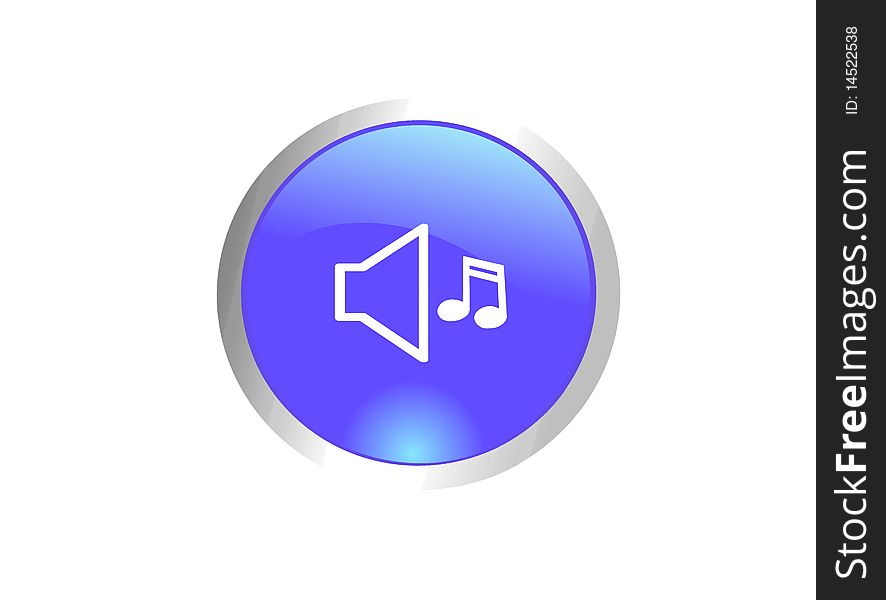 Image of volume icon with speaker symbol
