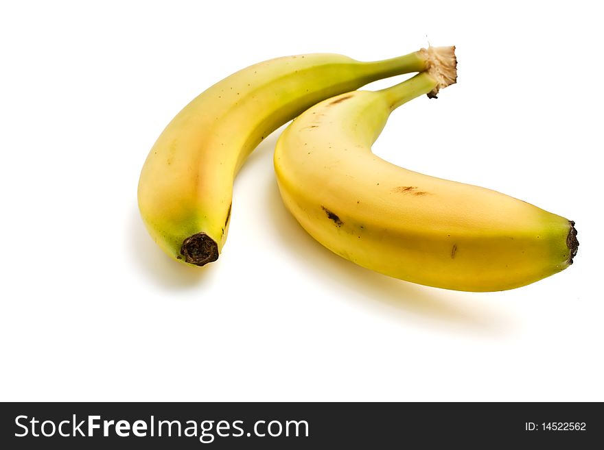 Bananas on a white background. Bananas on a white background