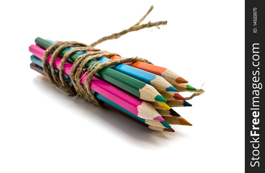 Colored Pencils Isolated