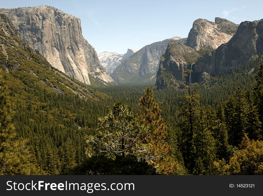 Grand View of Yosemite National Park in California. Grand View of Yosemite National Park in California