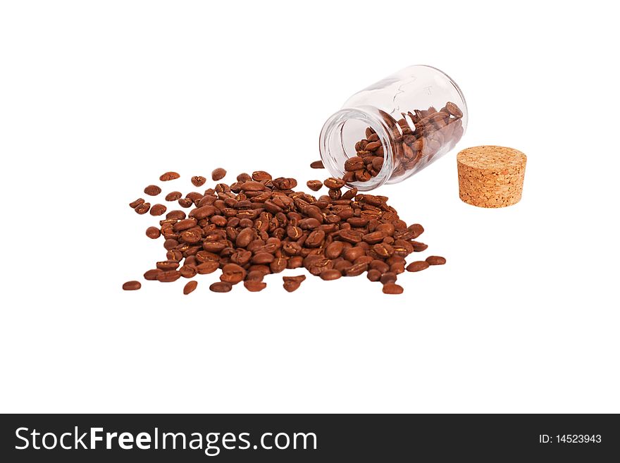 Glass Can With Coffee Beans