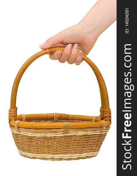 Wicker Basket In Hand