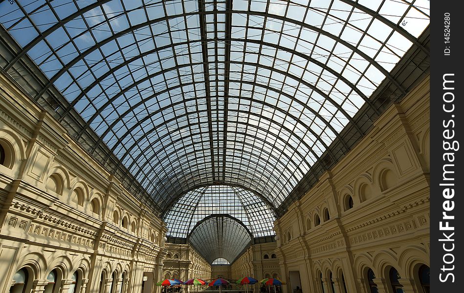 Interior store GUM, Red Square, Moscow, Russian Federation