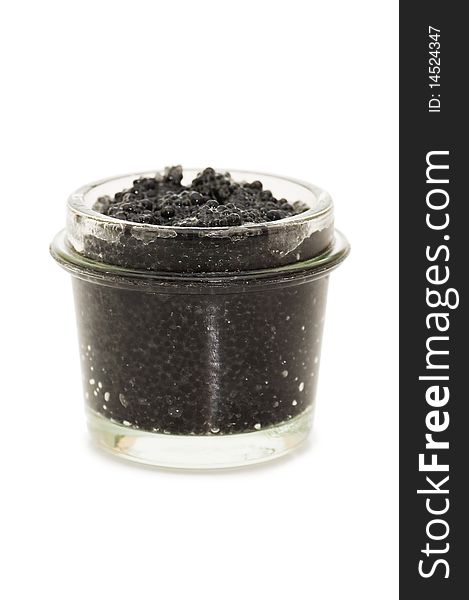 Black Caviar In A Glass Jar