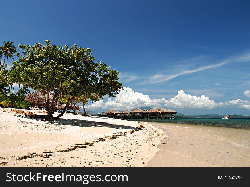 Beach Cottages on Coastal Resort. Beach Cottages on Coastal Resort