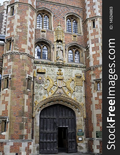 Entrance of university from Cambridge
