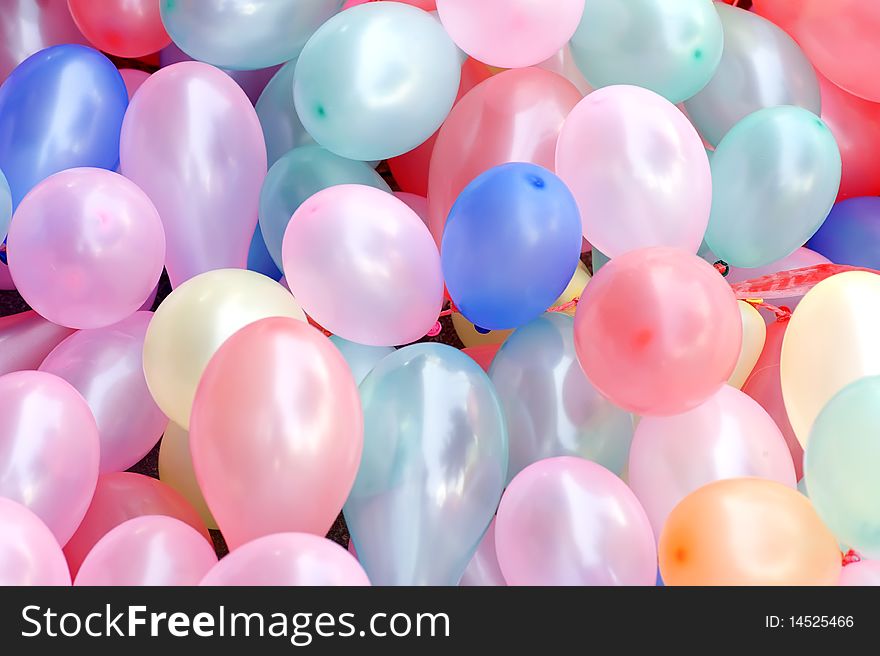 Colourful balloon on the celebration