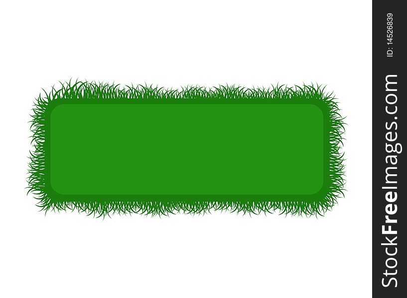 Summer banner with fresh grass for Your design