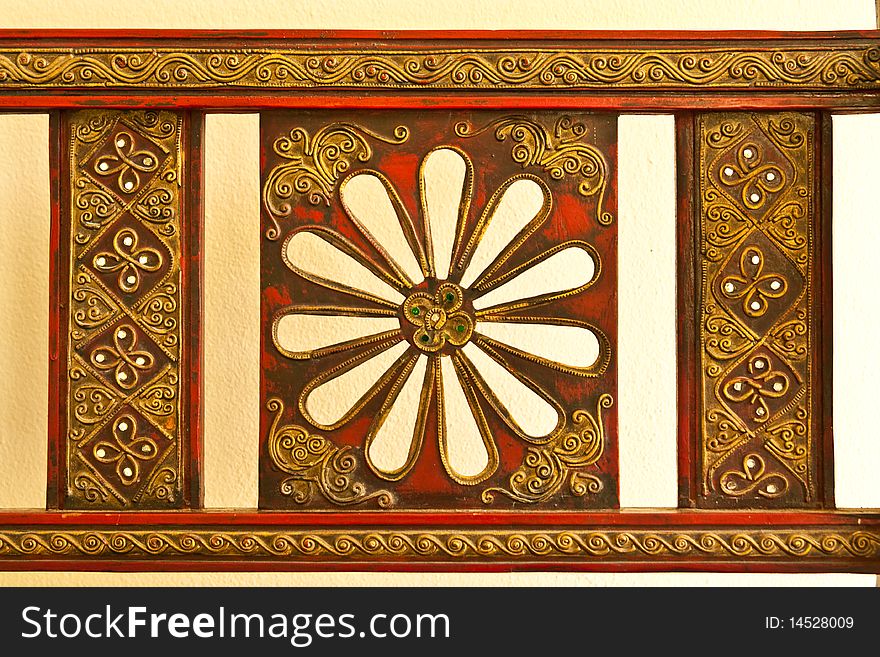 Exquitsite wood carving in Thai style. Exquitsite wood carving in Thai style