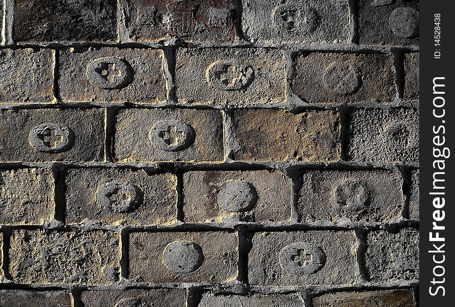 Old and dirty Brick wall. Old and dirty Brick wall