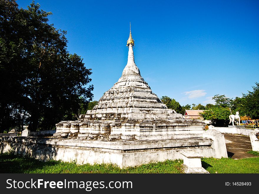 Buddhist stupa in Nan, Thailand