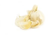 Unpeeled Garlic Cloves Royalty Free Stock Photo
