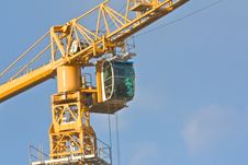 Crane Over Blue Sky Royalty Free Stock Photography Crane Over Blue Sky Royalty Free Stock Photography