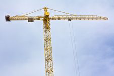 Crane Over Blue Sky Royalty Free Stock Photography