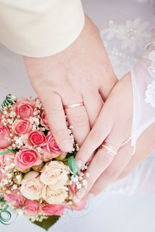 Wedding Rings On Hands Royalty Free Stock Image Wedding Rings On Hands Royalty Free Stock Image