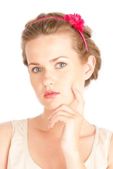 Thoughtful Girl Stock Image Thoughtful Girl Stock Image