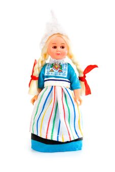 Doll In The Dutch National Costume Royalty Free Stock Photography