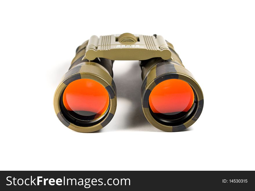 Binoculars isolated on white background