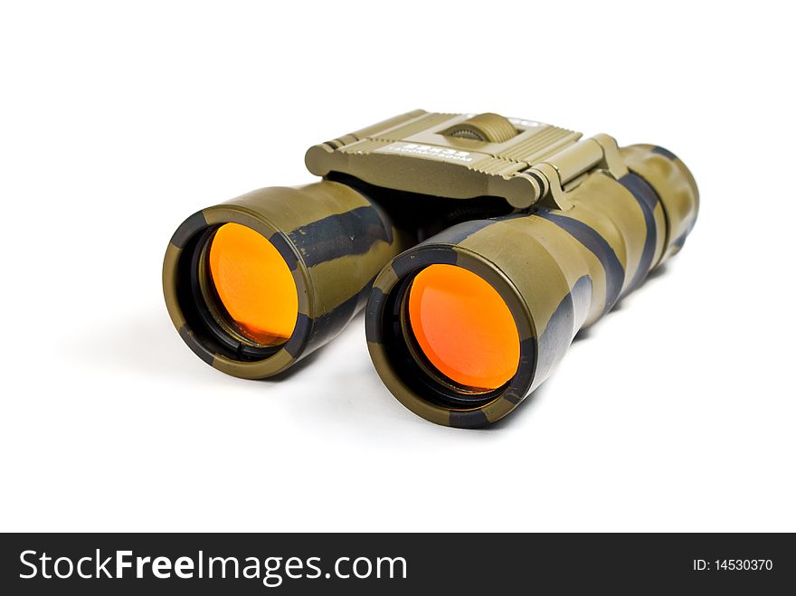 Binoculars isolated on white background