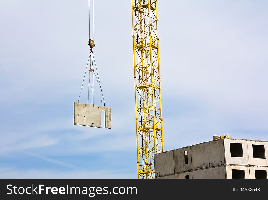 Crane Over Blue Sky