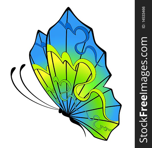 Abstract Butterfly. Beautiful illustration for a design