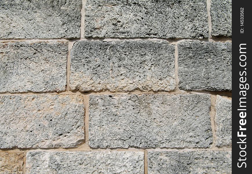 An old monochromatic stone wall