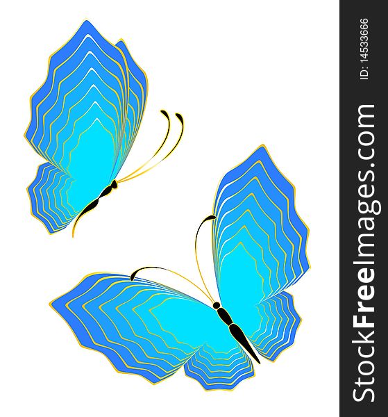 Abstract Butterfly. Beautiful illustration for a design