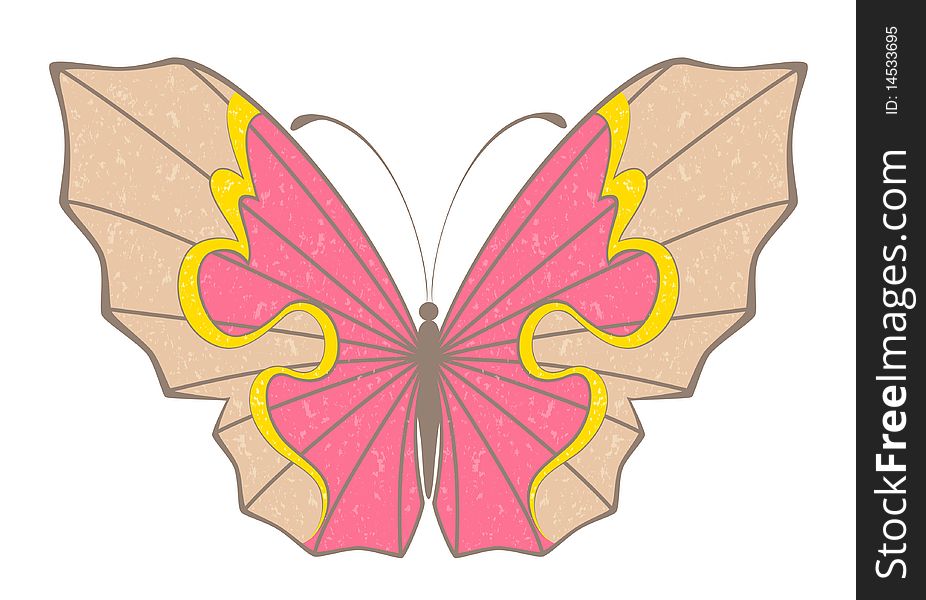 Abstract Butterfly. Beautiful  illustration for a design