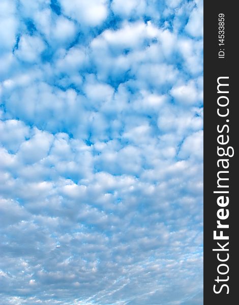 Abstract background from beautiful cloudscape in a perspective