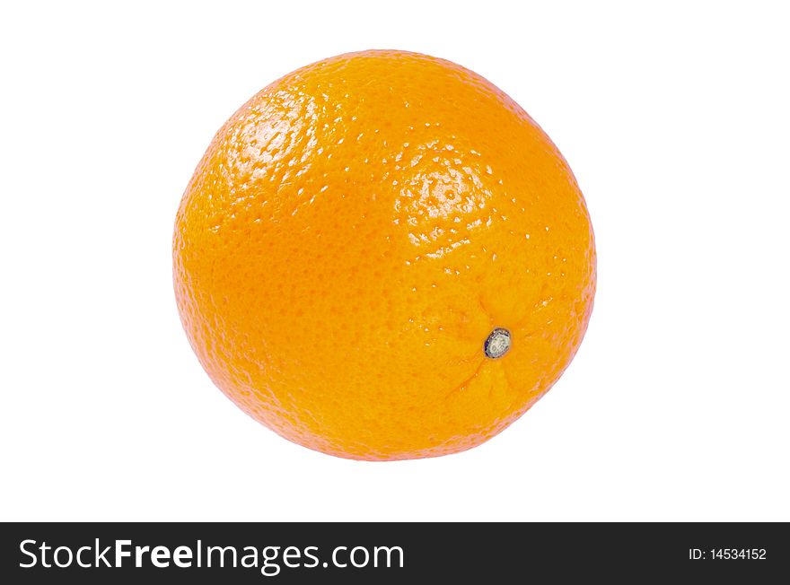 Ripe oranges isolated on white