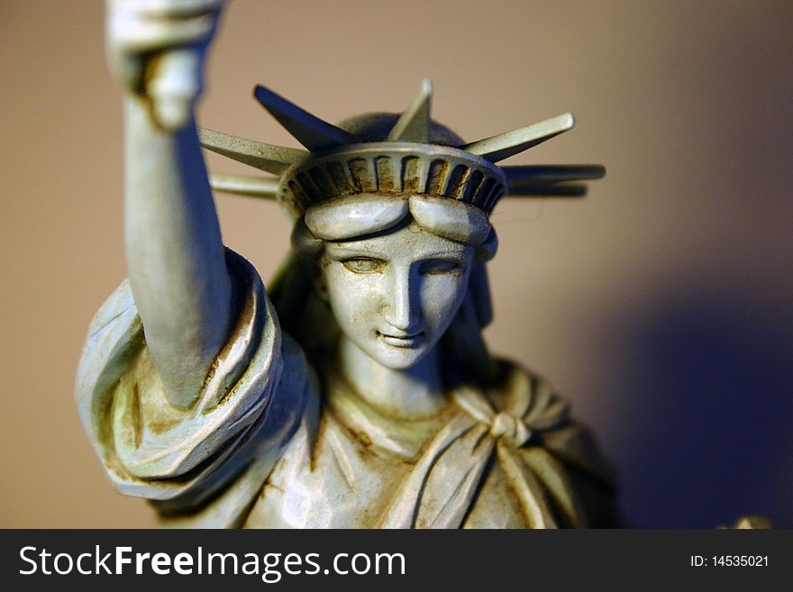 Figure of statue of liberty. Figure of statue of liberty