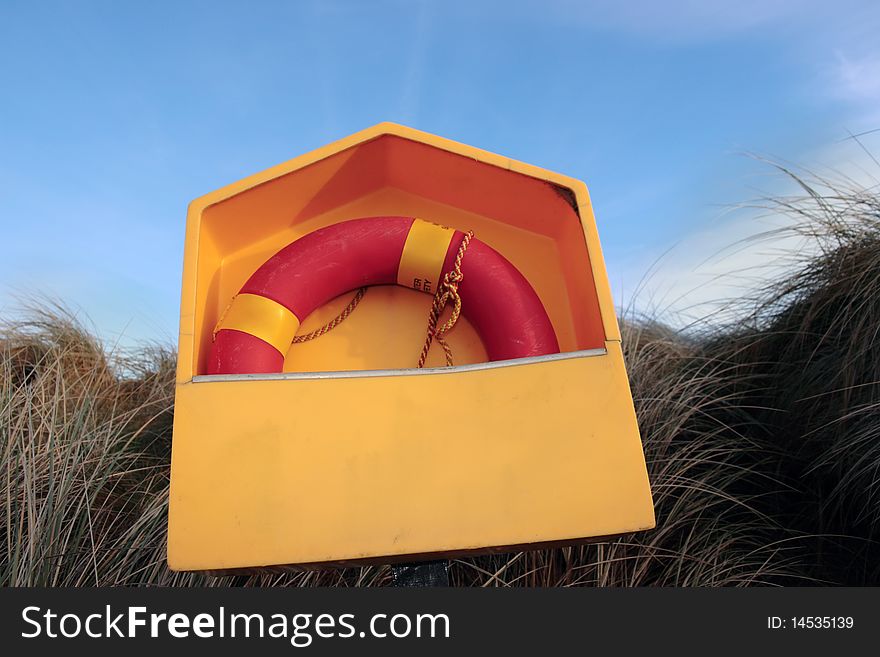 Lifebuoy box on kerry coast