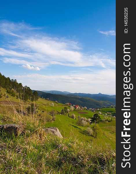 Beautiful spring landscape of mountain Zlatibor, Serbia. Beautiful spring landscape of mountain Zlatibor, Serbia