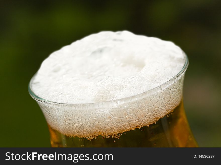 Glass Beer Or Lager,in The Restaurant