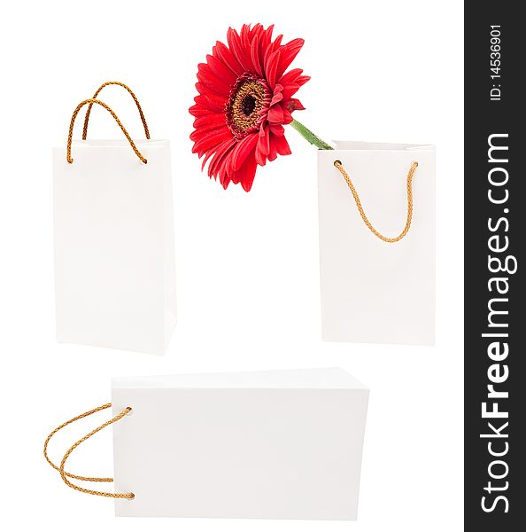 White gift packages