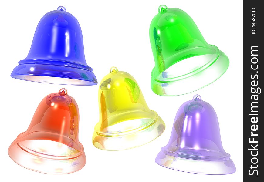 Colored Glass Bells