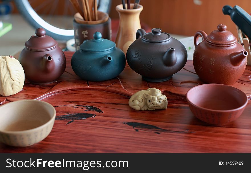 In the chinese classical teahouse. In the chinese classical teahouse