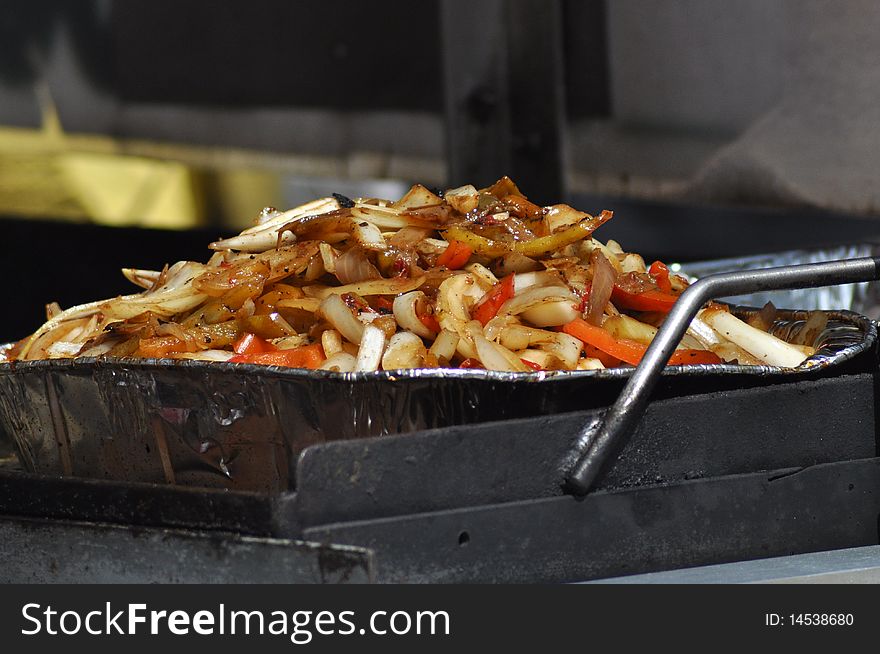 Fried Onions And Peppers