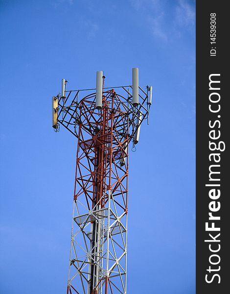 Cell Site of Mobile phone in Thailand. Cell Site of Mobile phone in Thailand