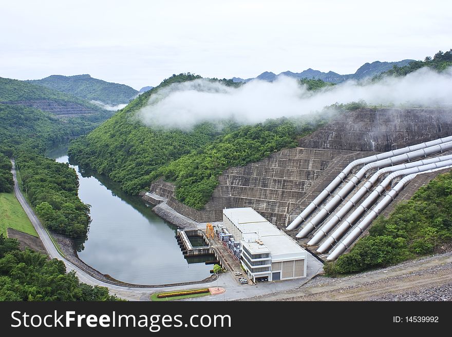 Thailand's largest dam, to make electricity in the country.