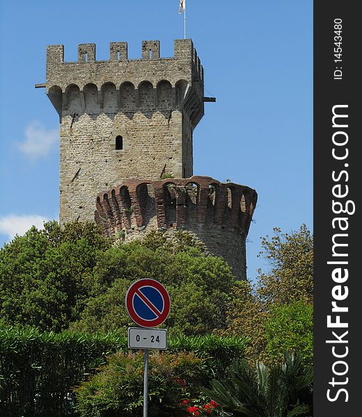 Castle of castelnuovo magra,little village near la spezia